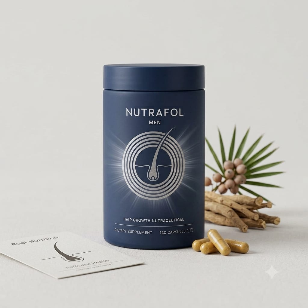 Nutrafol Men Hair Growth Nutraceutical 120 Capsules – Daily Hair Wellness Supplement