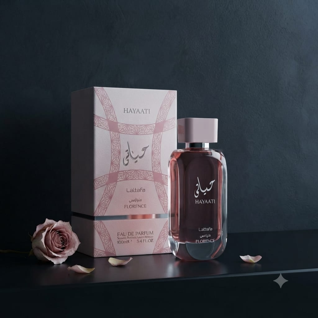 Lattafa Hayaati Florence Eau de Parfum 100ml for Women | Floral Fruity Gourmand Perfume