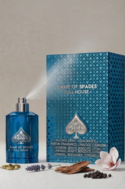 Jo Milano Paris Game of Spades Full-House Parfum 100ml – Unisex Luxury Fragrance