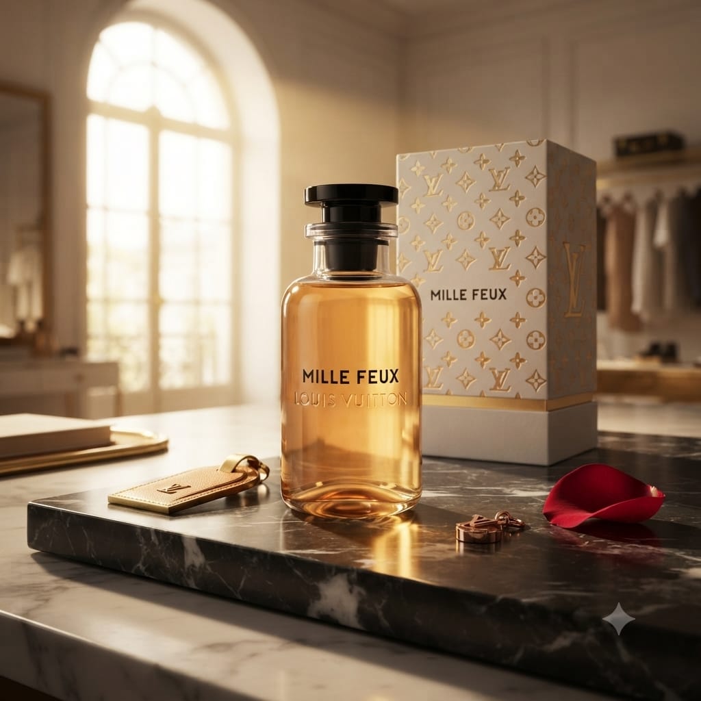 Louis Vuitton Mille Feux Eau de Parfum – Luxury Raspberry & Leather Floral Perfume