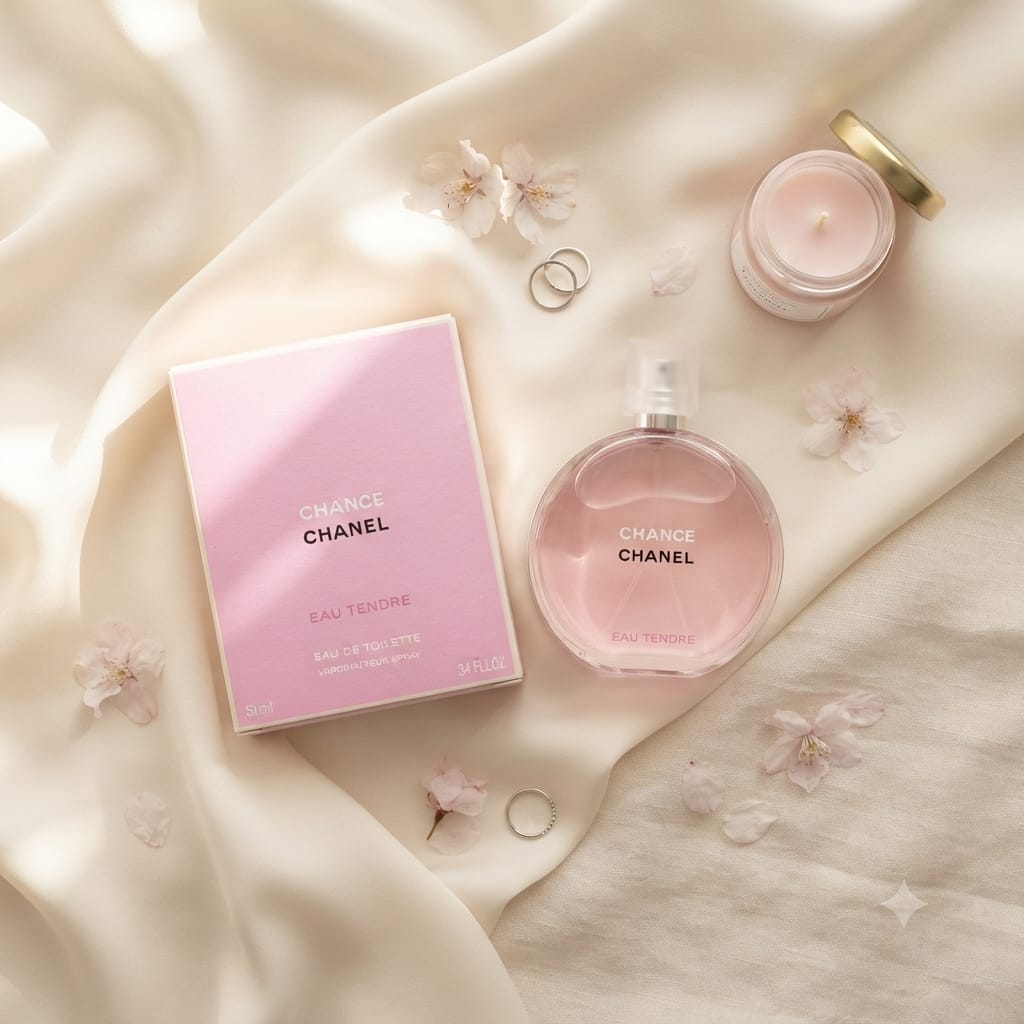 CHANEL Chance Eau Tendre Eau de Toilette for Women – Floral Fragrance