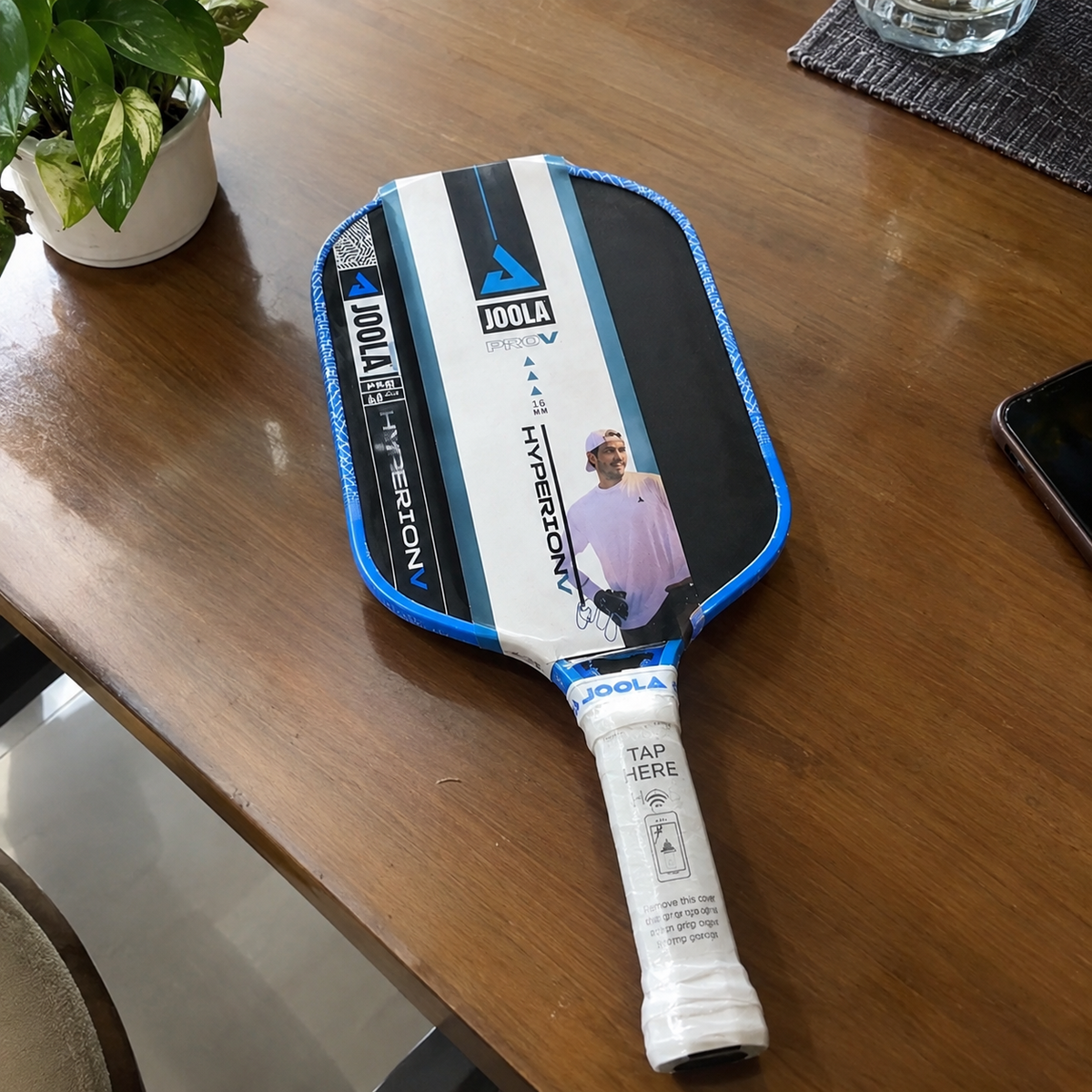 JOOLA Hyperion Pro V 16mm Pickleball Paddle – Ben Johns Signature | Bolt Blue