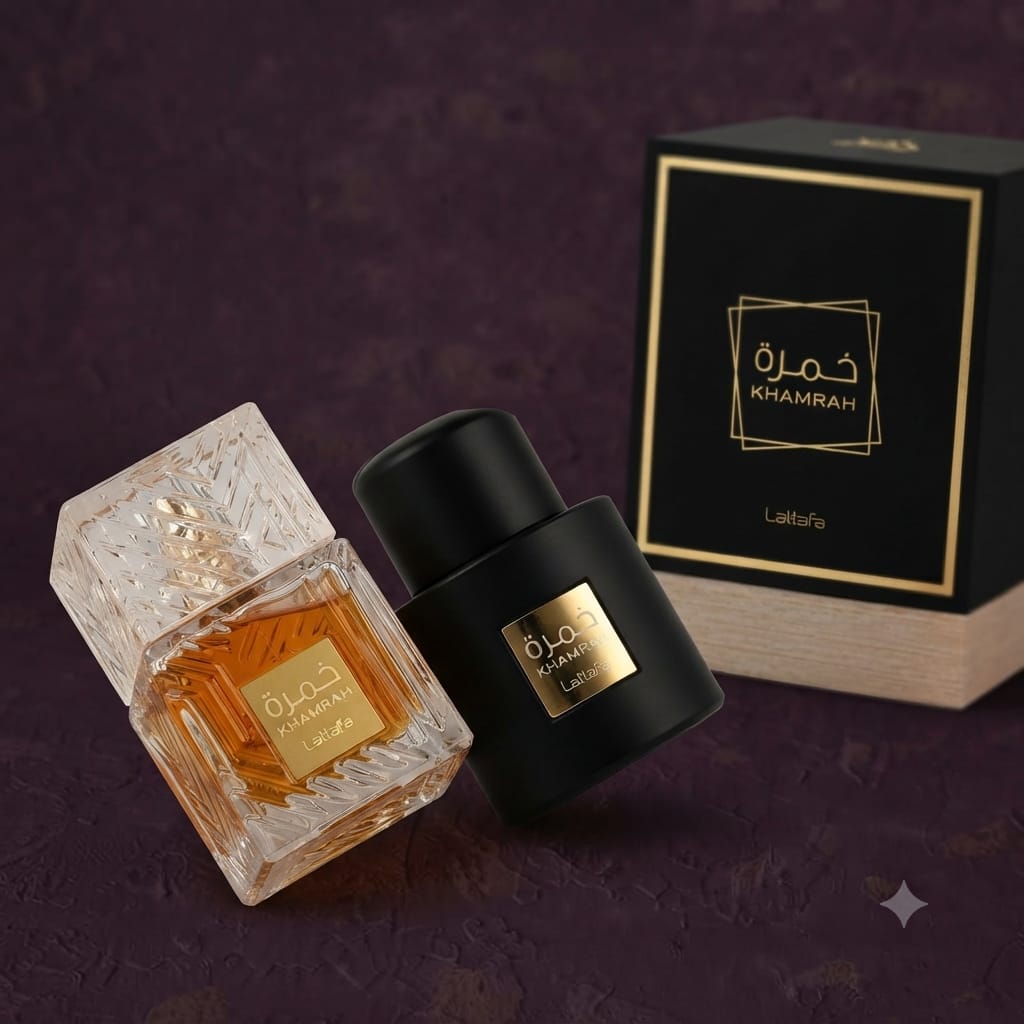 Lattafa Khamrah Eau De Parfum 100ml – Luxury Sweet Spicy Unisex Fragrance
