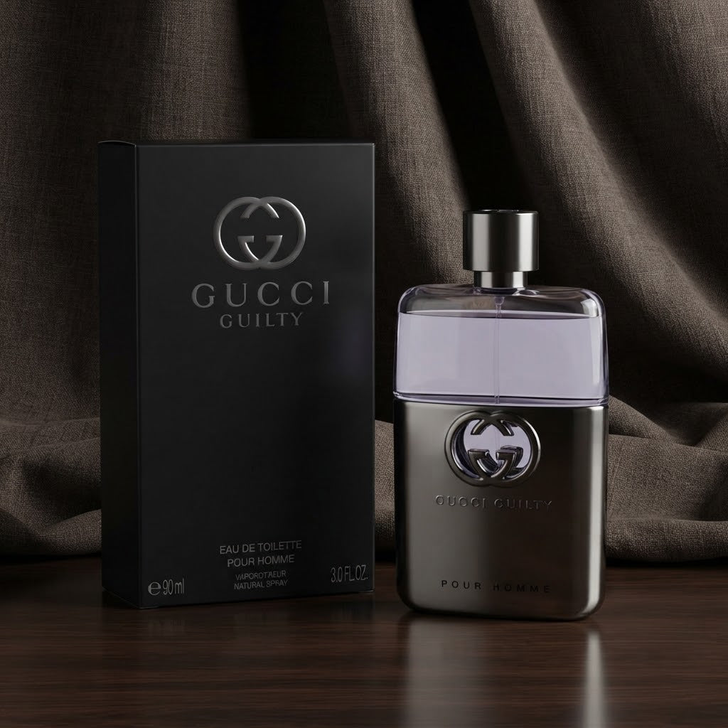 Gucci Guilty Pour Homme Eau de Toilette 90ml – Men’s Fresh Woody Fragrance