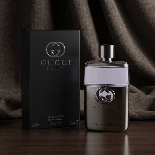 Gucci Guilty Pour Homme Eau de Toilette 90ml – Men’s Fresh Woody Fragrance