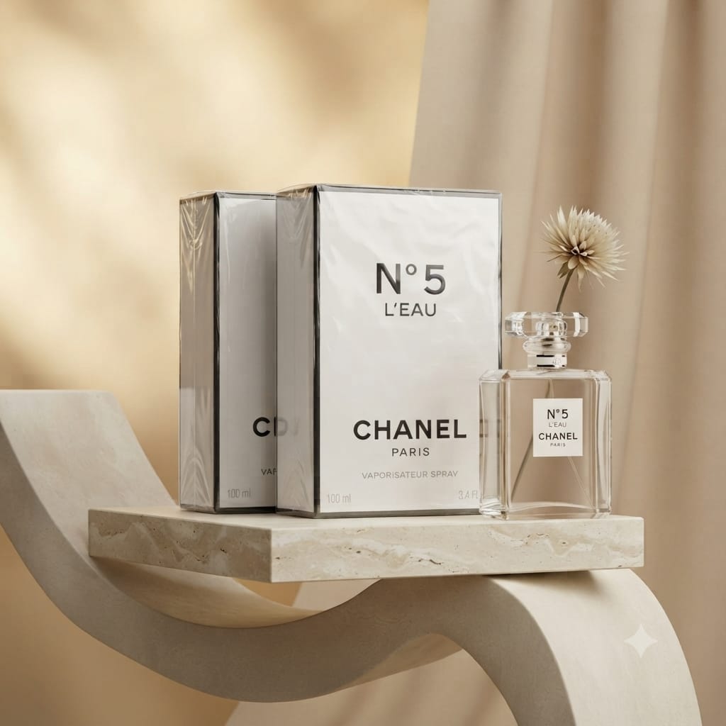 CHANEL N°5 L’EAU Eau de Toilette Spray 100ml – Fresh Floral Fragrance