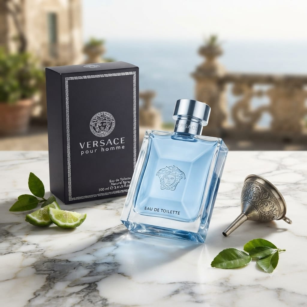 Versace Pour Homme Eau De Toilette 100ml – Fresh Citrus Aromatic Men's Fragrance