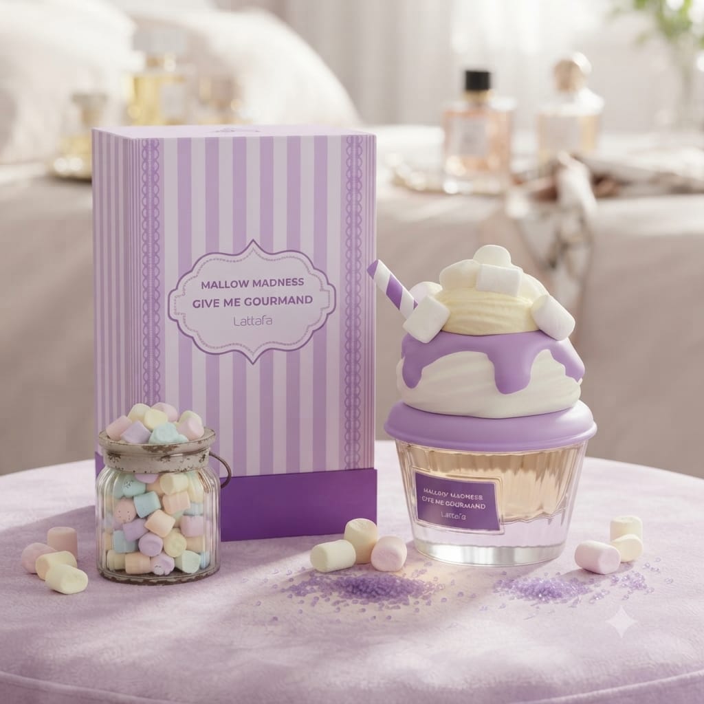 Lattafa Give Me Gourmand Mallow Madness Eau de Parfum – 75ml Unisex Perfume | Sweet Marshmallow Gourmand Fragrance