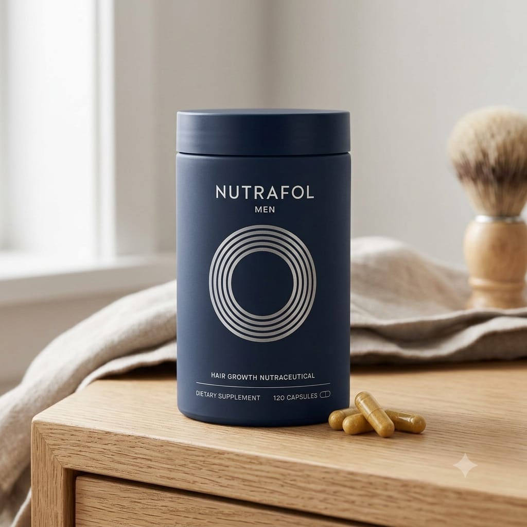 Nutrafol Men Hair Growth Nutraceutical 120 Capsules – Daily Hair Wellness Supplement
