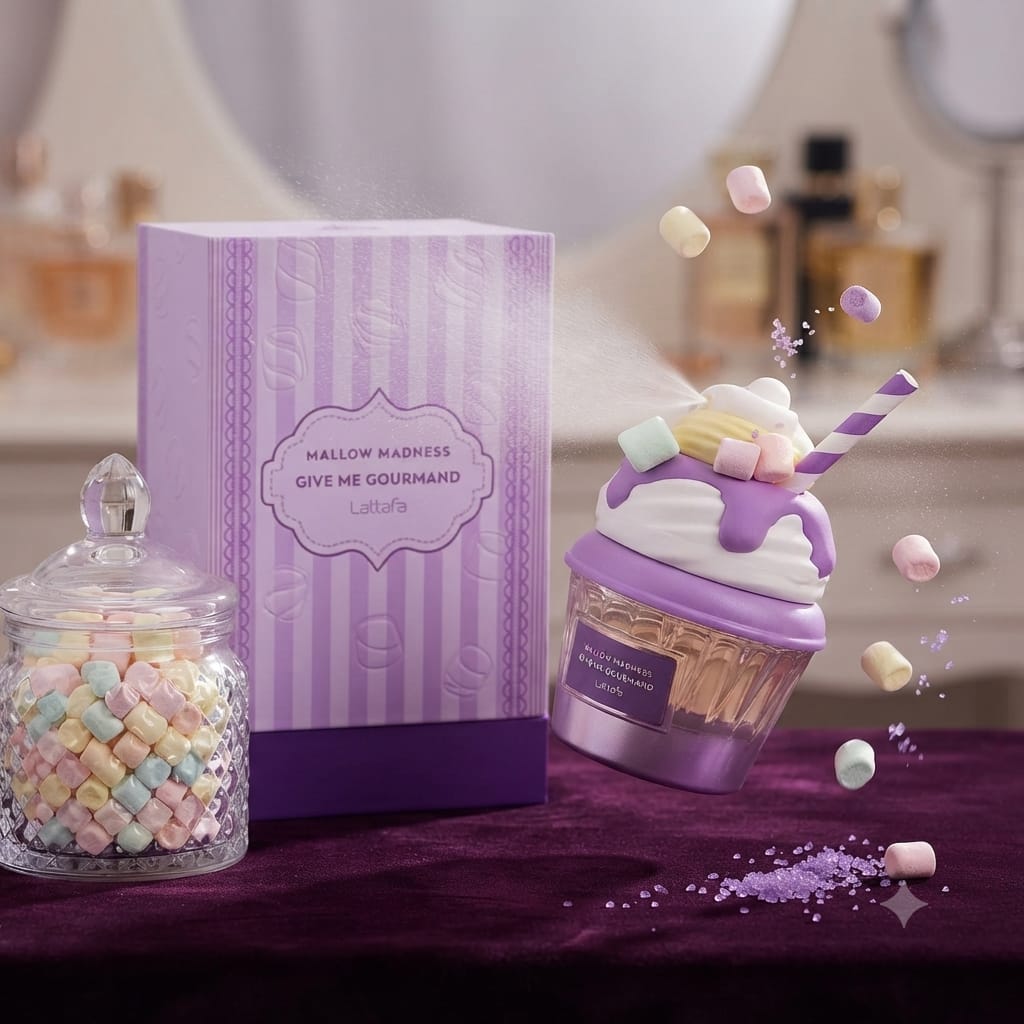 Lattafa Give Me Gourmand Mallow Madness Eau de Parfum – 75ml Unisex Perfume | Sweet Marshmallow Gourmand Fragrance