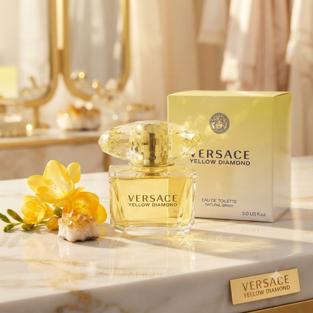 Versace Yellow Diamond Eau De Toilette – Luxury Citrus Floral Women's Perfume