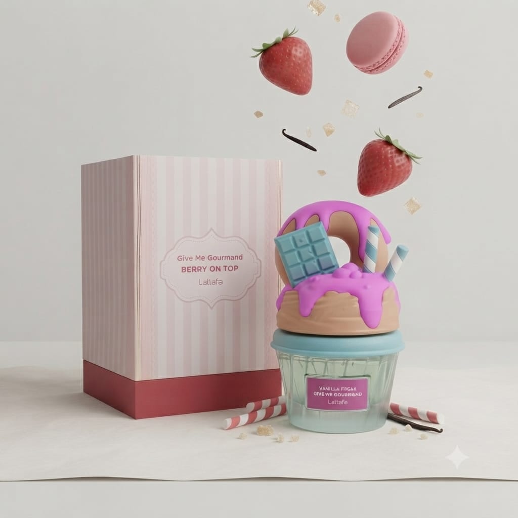 Lattafa Give Me Gourmand Vanilla Freak Eau de Parfum – 75ml Unisex Perfume | Sweet Vanilla Cupcake Fragrance