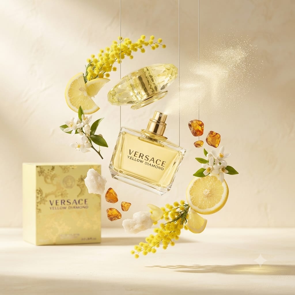 Versace Yellow Diamond Eau De Toilette – Luxury Citrus Floral Women's Perfume
