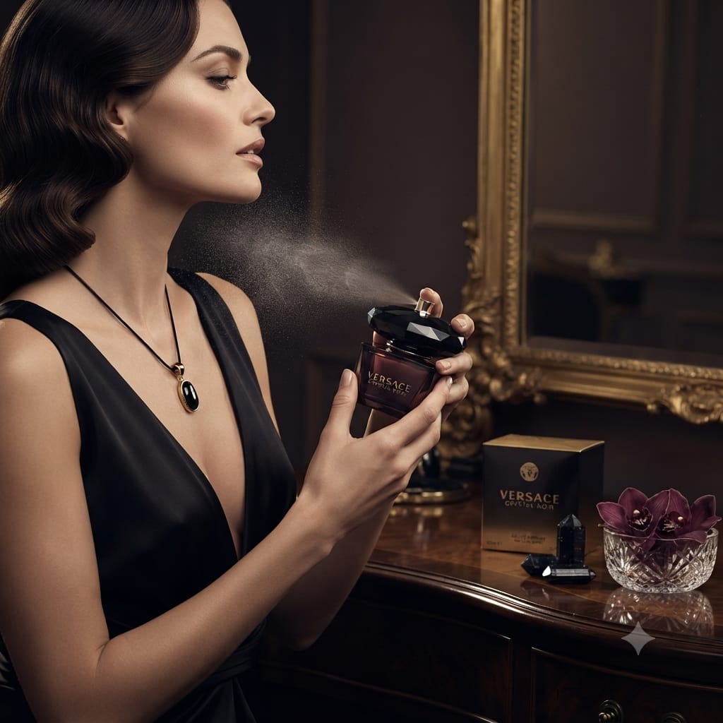 Versace Crystal Noir Eau de Parfum 90ml for Women – Luxury Fragrance