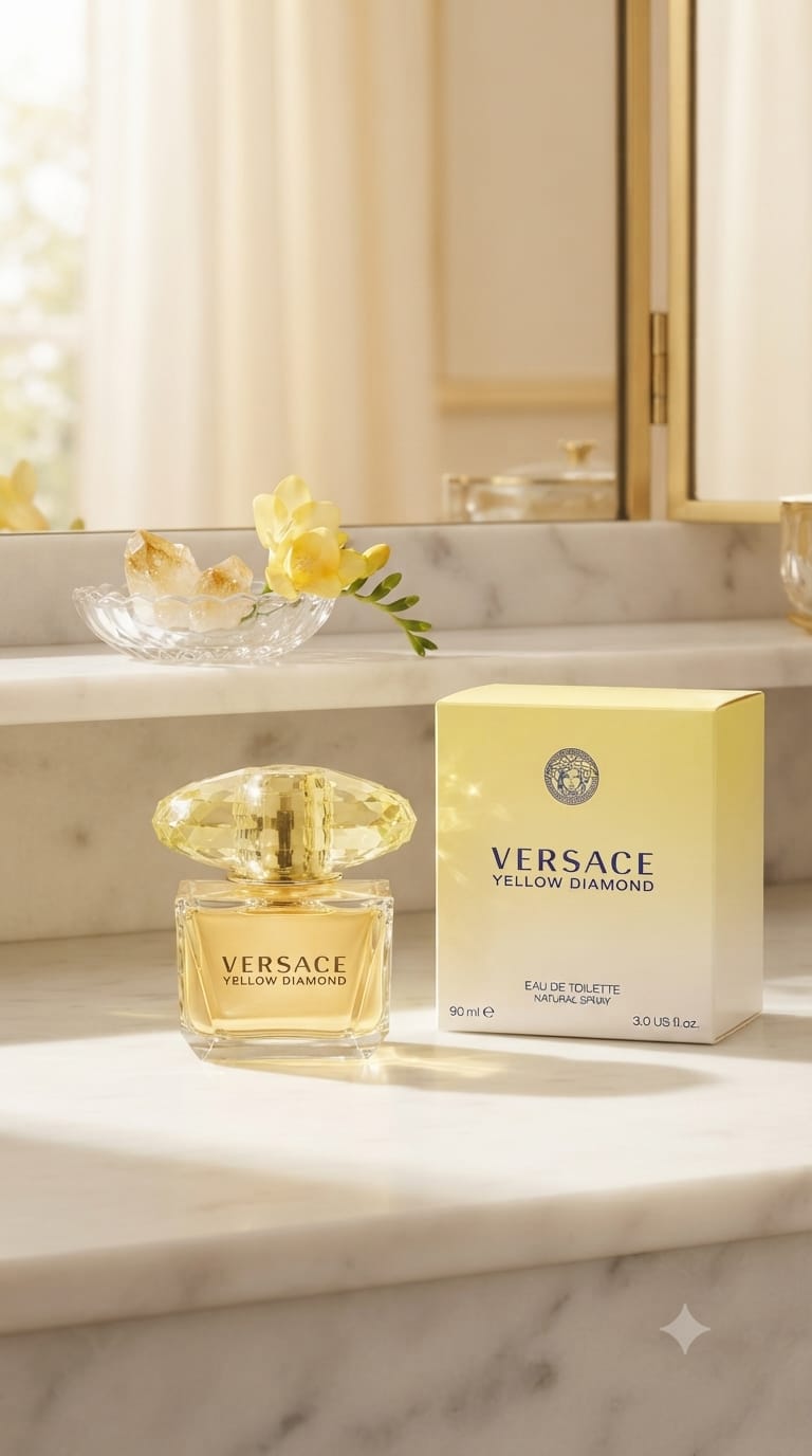 Versace Yellow Diamond Eau De Toilette – Luxury Citrus Floral Women's Perfume