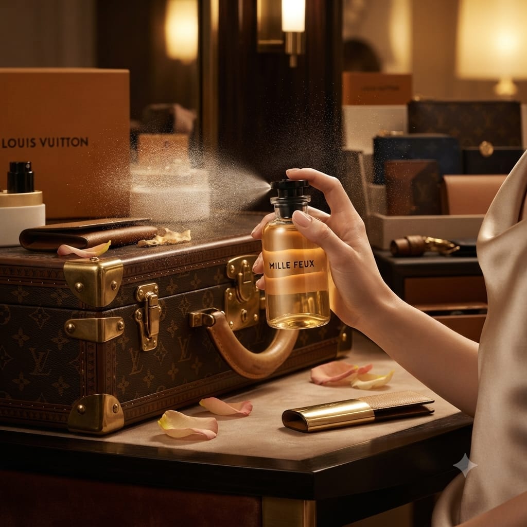 Louis Vuitton Mille Feux Eau de Parfum – Luxury Raspberry & Leather Floral Perfume