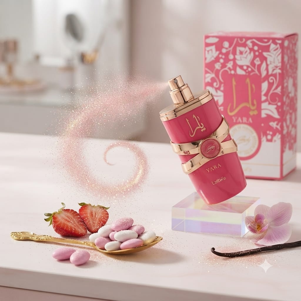 Lattafa Yara Candy Eau de Parfum for Women – 100ml (3.4 Fl Oz) Sweet Fruity Gourmand Perfume
