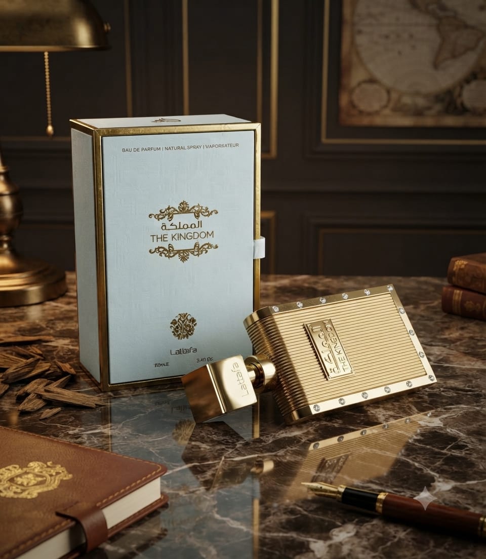 Lattafa The Kingdom Eau de Parfum for Men – 100ml (3.4 Oz) Long Lasting Aromatic Oriental Perfume