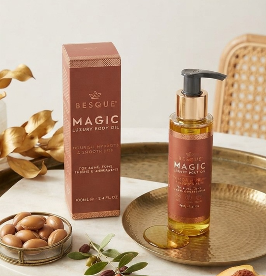 Besque Magic Luxury Body Oil 100ml – Nourishing Hydrating Body Oil