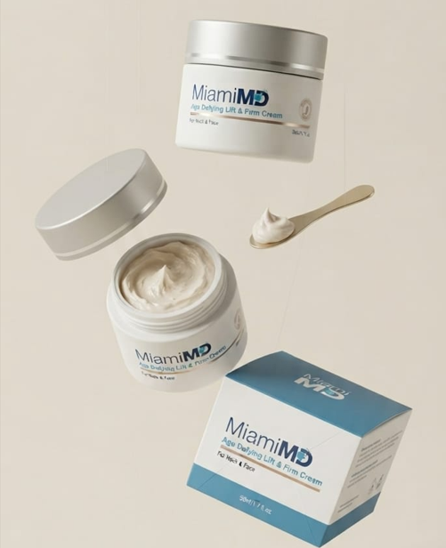 MiamiMD Age Defying Lift & Firm Cream – Face & Neck Moisturizer