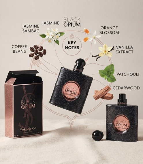 Yves Saint Laurent Black Opium Perfume Gift Set for Women – Luxury Fragrance