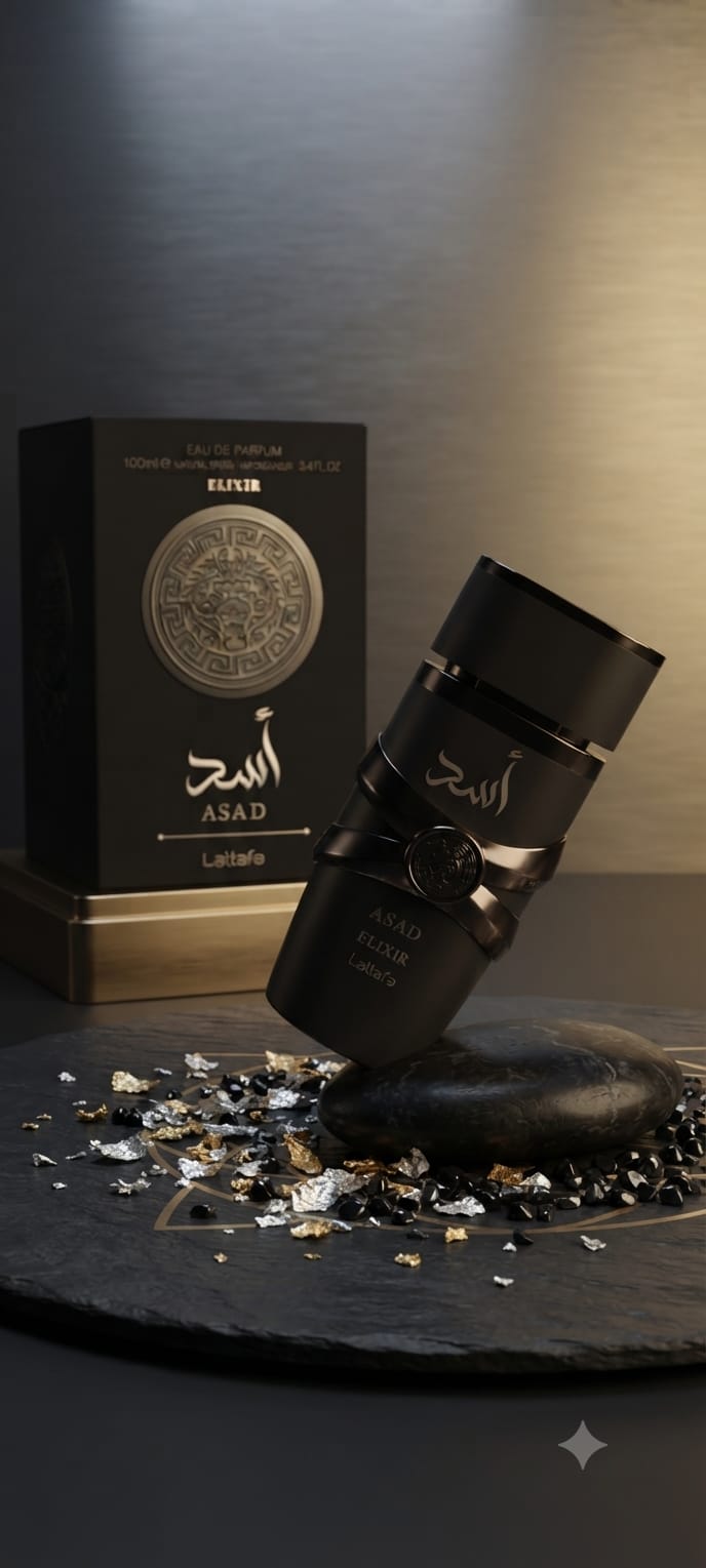 Lattafa Asad Elixir Eau de Parfum 100ml – Men’s Spicy Amber Woody Fragrance