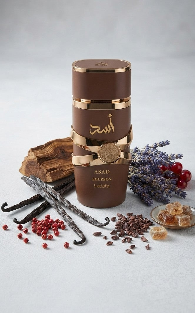 Lattafa Asad Bourbon Eau de Parfum 100ml – Unisex Vanilla & Spicy Fragrance