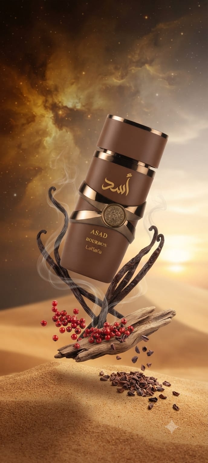 Lattafa Asad Bourbon Eau de Parfum 100ml – Unisex Vanilla & Spicy Fragrance