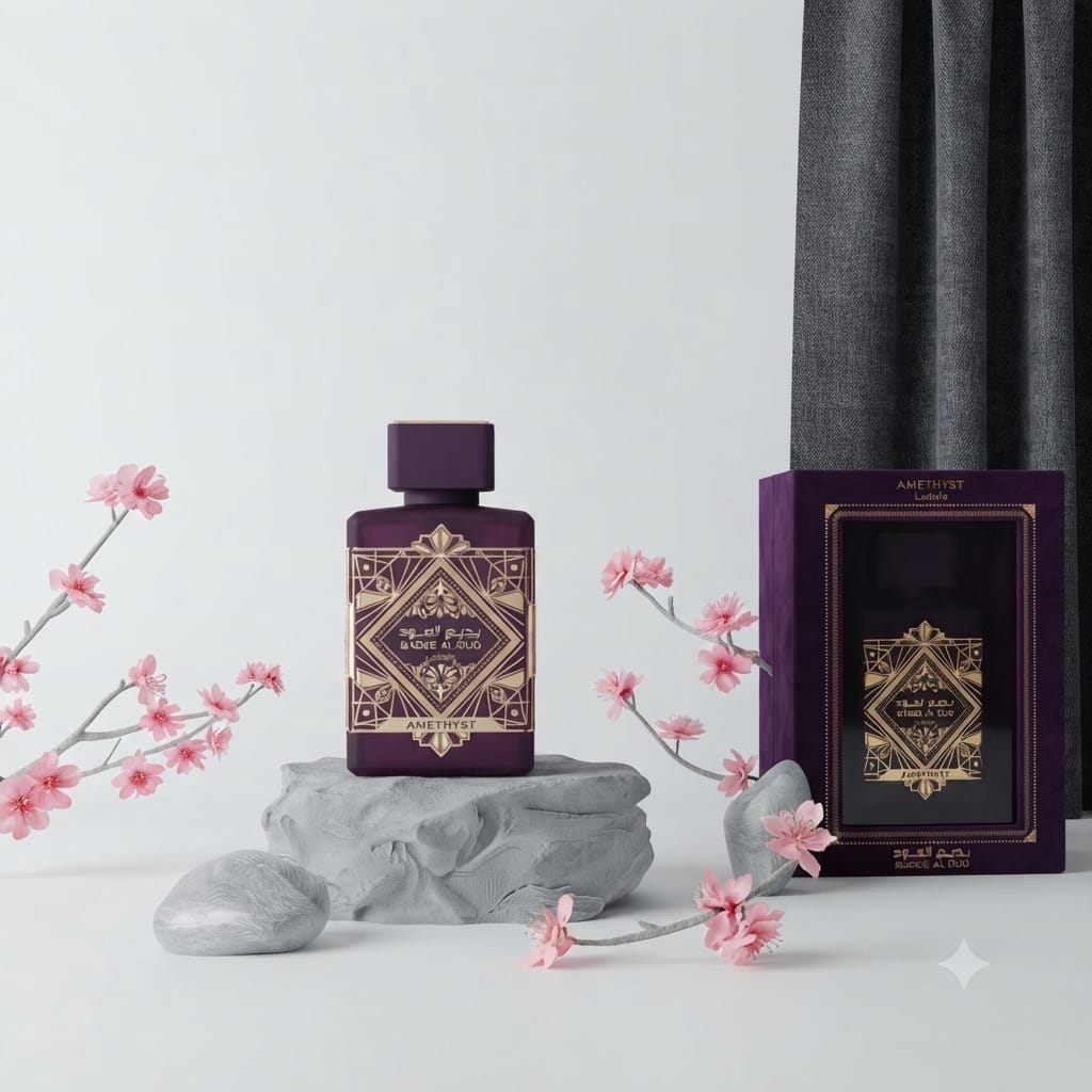 Lattafa Bade’e Al Oud Amethyst Eau de Parfum 100ml | Unisex Rose & Oud Fragrance