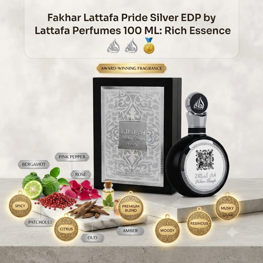 Lattafa Pride Silver EDP 100ml – Luxury Unisex Fragrance