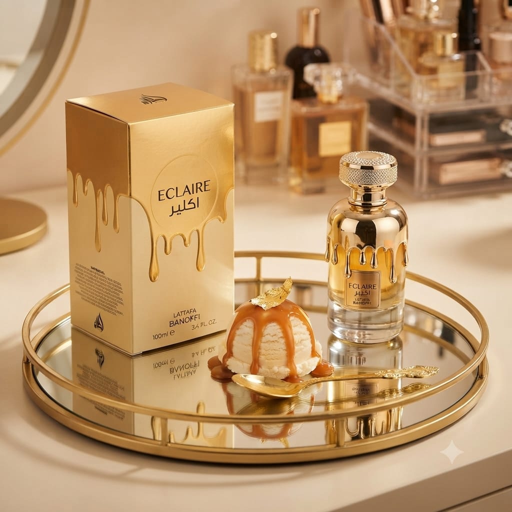 Lattafa Eclaire Banoffi Eau de Parfum – 100ml Unisex Perfume | Sweet Gourmand Banana Vanilla Fragrance