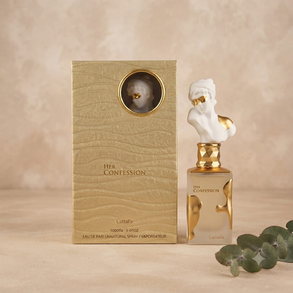 Lattafa Her Confession Eau de Parfum for Women – 100ml (3.4 Fl Oz) Long Lasting Floral Vanilla Perfume
