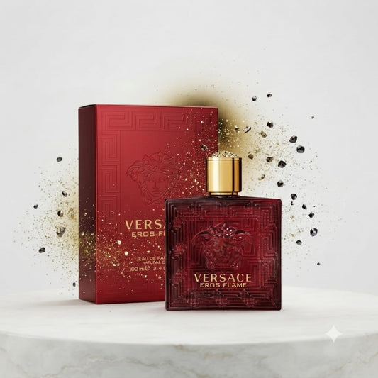 Versace Eros Flame Eau de Parfum – Men’s Spicy Citrus & Woody Fragrance