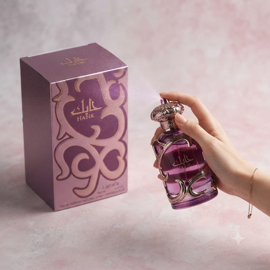Lattafa Habik Eau de Parfum for Women – 100ml (3.4 Fl Oz) Long Lasting Floral Fruity Perfume