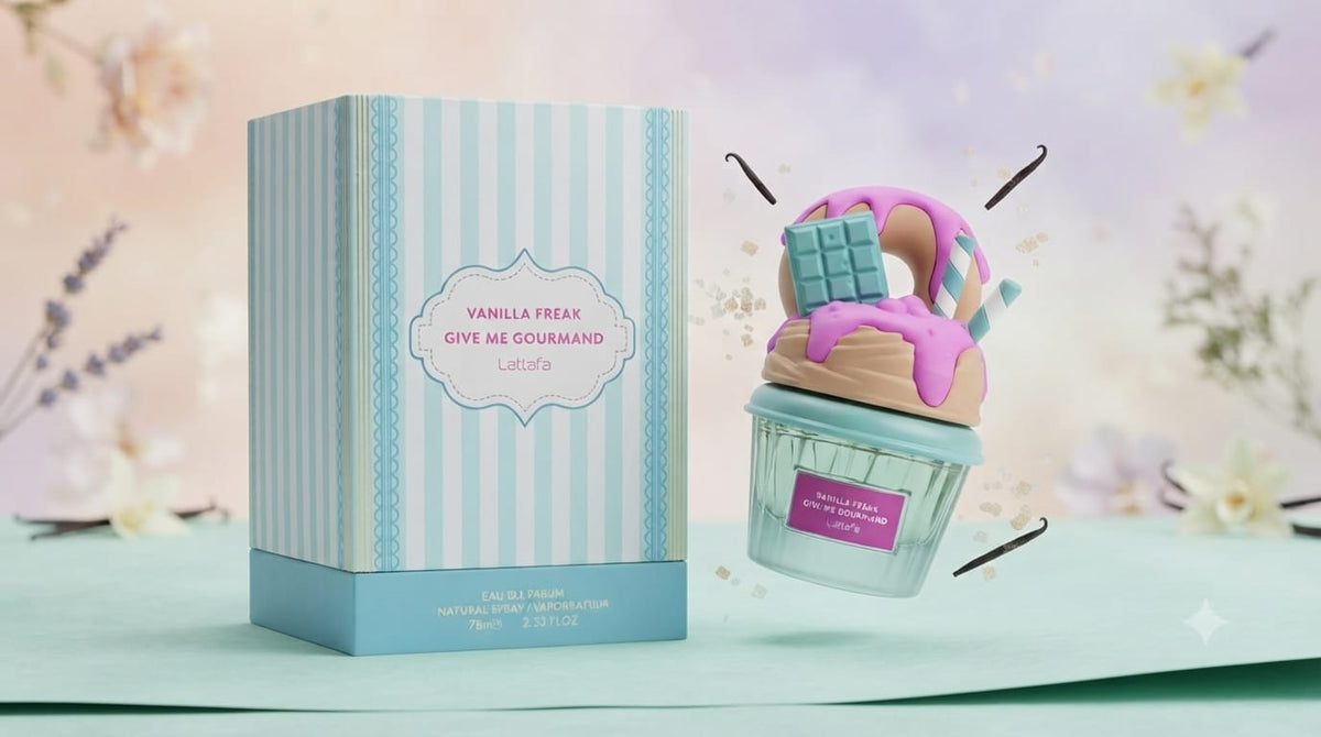 Lattafa Give Me Gourmand Vanilla Freak Eau de Parfum – 75ml Unisex Perfume | Sweet Vanilla Cupcake Fragrance
