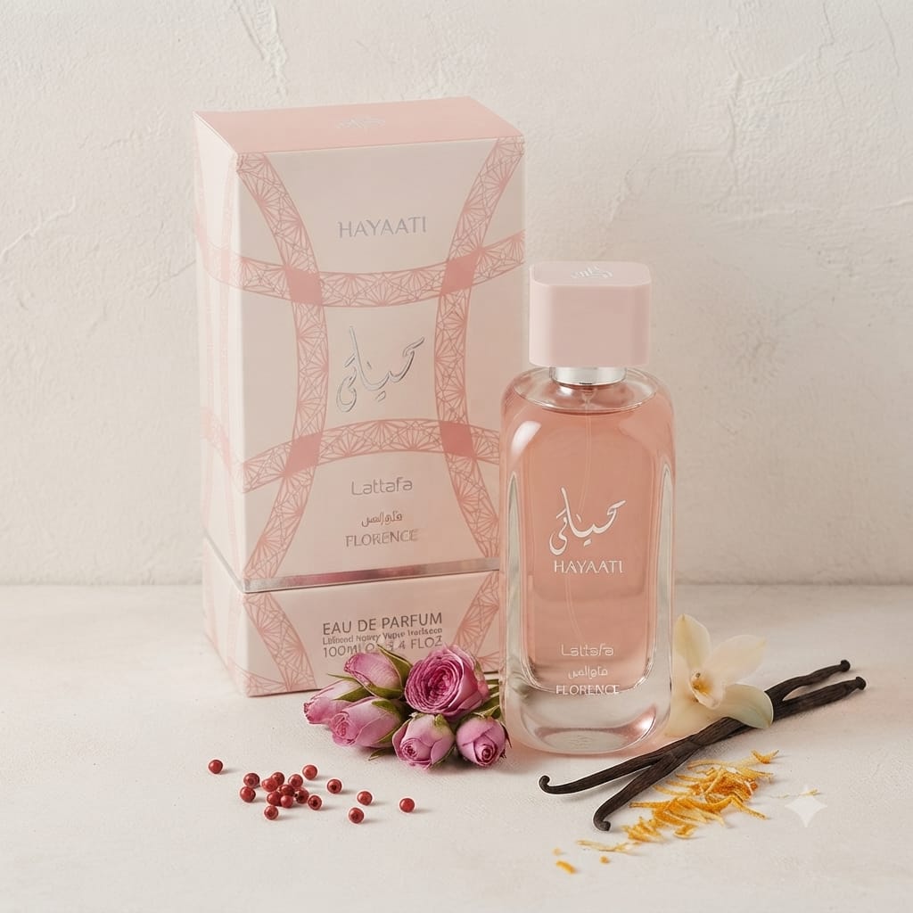 Lattafa Hayaati Florence Eau de Parfum 100ml for Women | Floral Fruity Gourmand Perfume