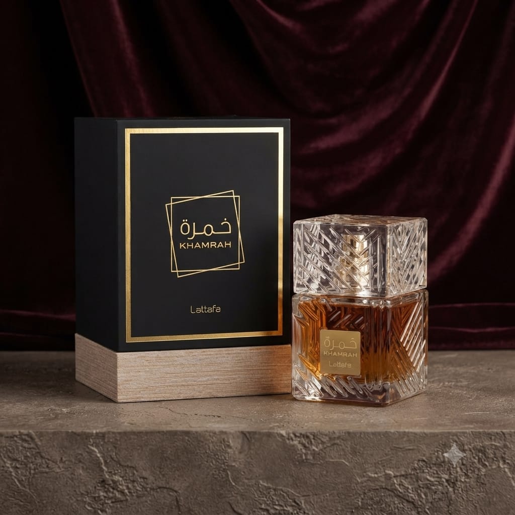 Lattafa Khamrah Eau De Parfum 100ml – Luxury Sweet Spicy Unisex Fragrance