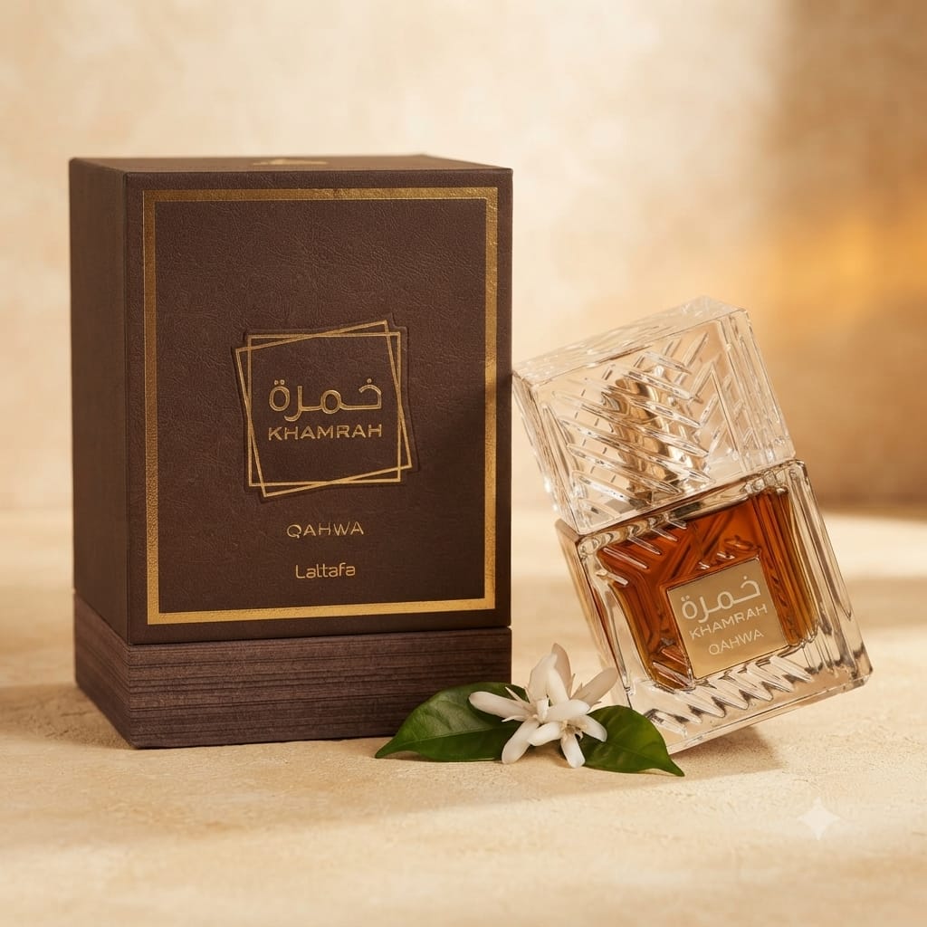 Lattafa Khamrah Qahwa Eau de Parfum – 100ml Unisex Perfume | Oriental Coffee Spice Gourmand Fragrance
