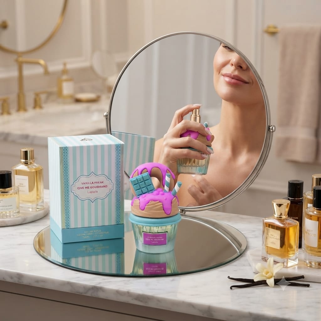 Lattafa Give Me Gourmand Vanilla Freak Eau de Parfum – 75ml Unisex Perfume | Sweet Vanilla Cupcake Fragrance