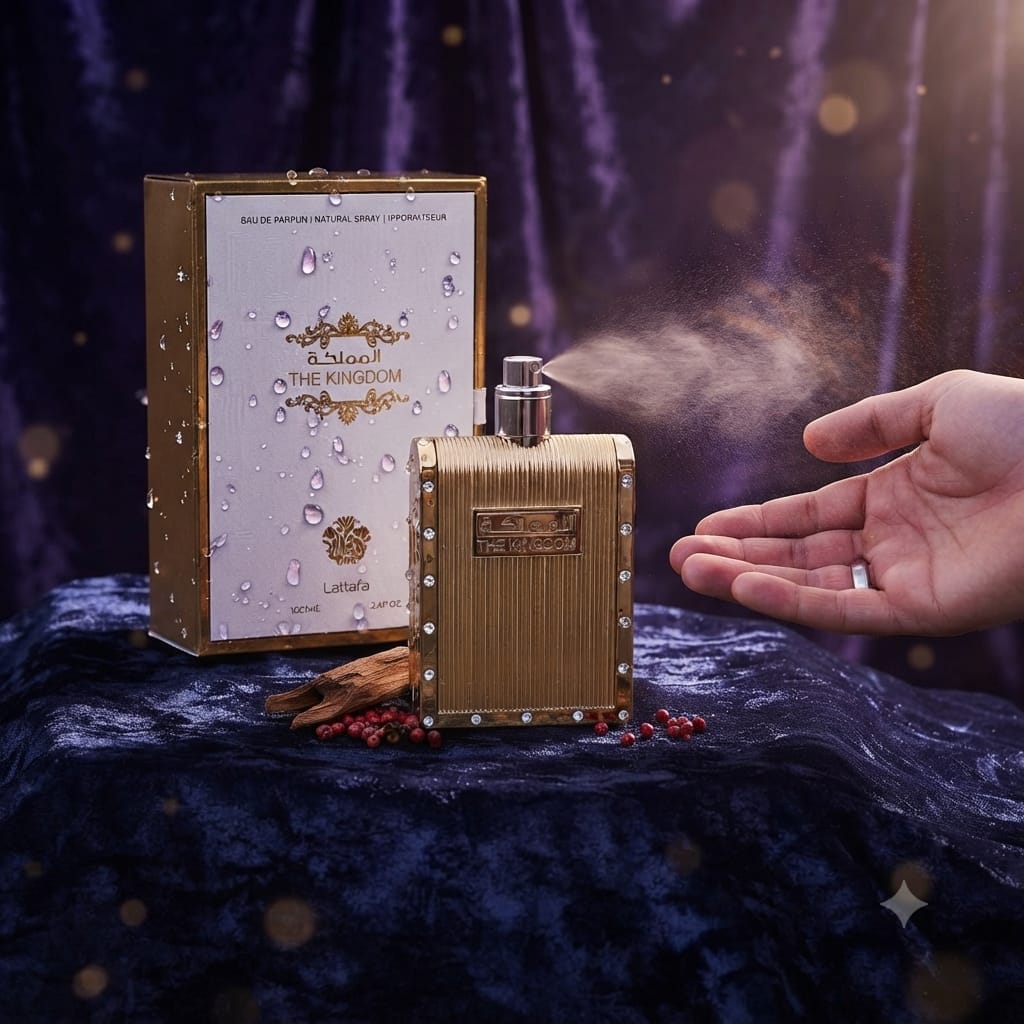 Lattafa The Kingdom Eau de Parfum for Men – 100ml (3.4 Oz) Long Lasting Aromatic Oriental Perfume