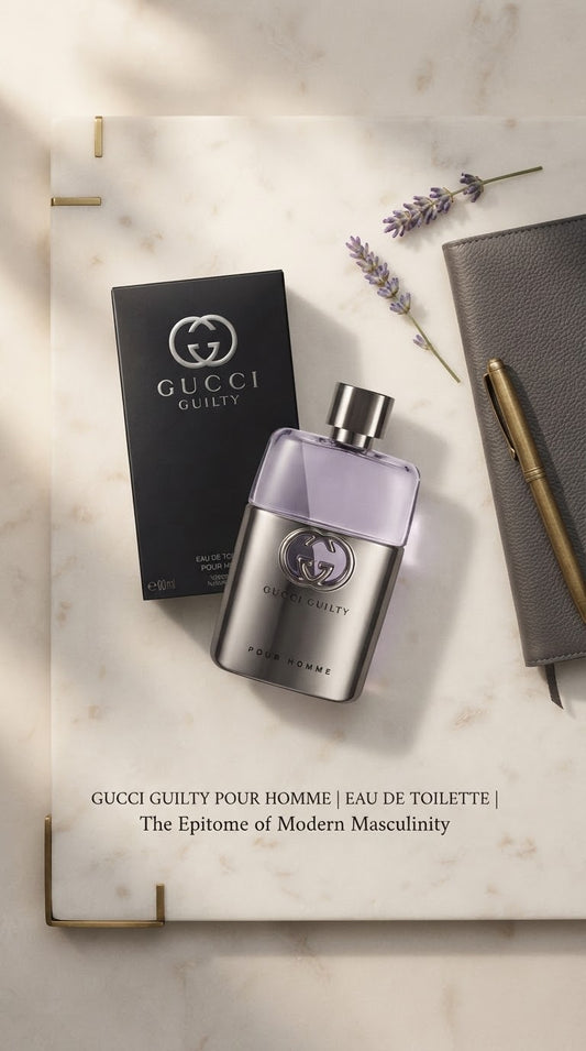 Gucci Guilty Pour Homme Eau de Toilette 90ml – Men’s Fresh Woody Fragrance