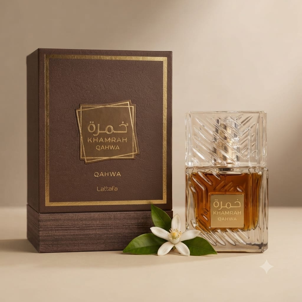 Lattafa Khamrah Qahwa Eau de Parfum – 100ml Unisex Perfume | Oriental Coffee Spice Gourmand Fragrance