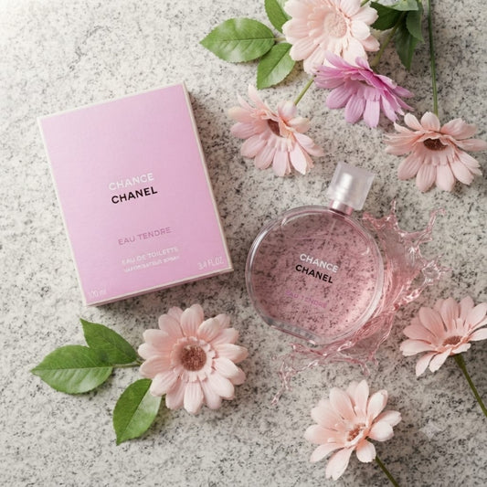 CHANEL Chance Eau Tendre Eau de Toilette for Women – Floral Fragrance