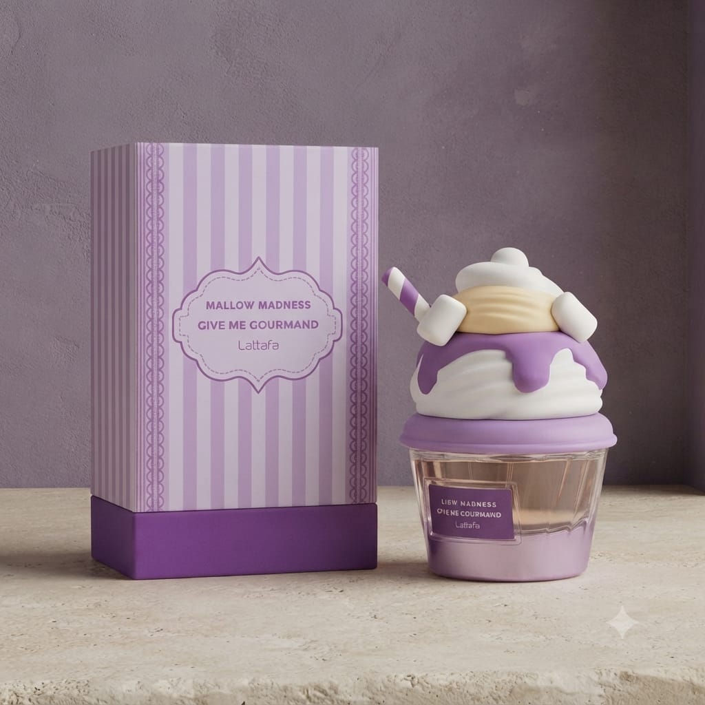 Lattafa Give Me Gourmand Mallow Madness Eau de Parfum – 75ml Unisex Perfume | Sweet Marshmallow Gourmand Fragrance