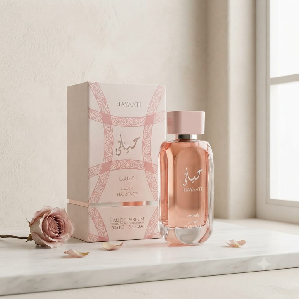 Lattafa Hayaati Florence Eau de Parfum 100ml for Women | Floral Fruity Gourmand Perfume