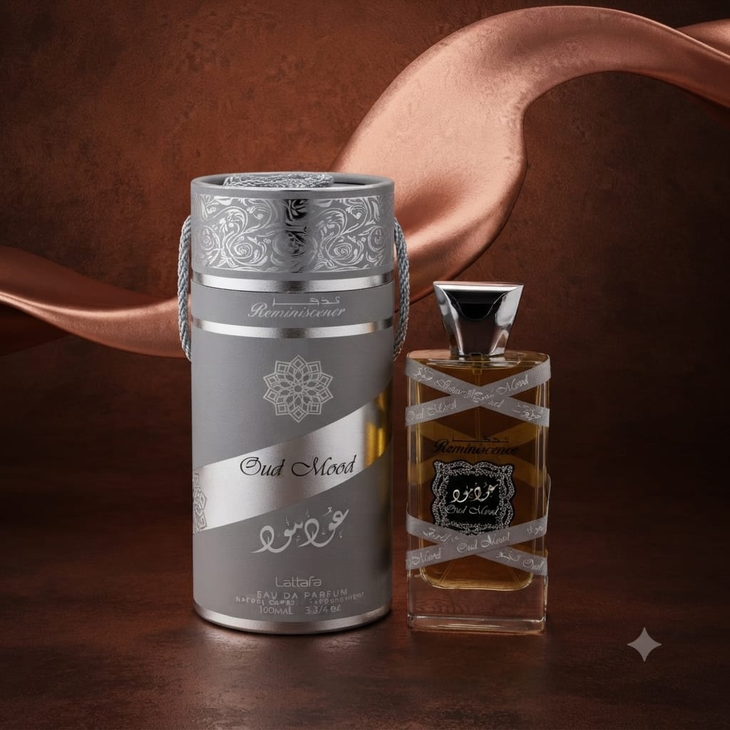 Lattafa Oud Mood Silver EDP 100ml – Luxury Arabian Perfume for Men