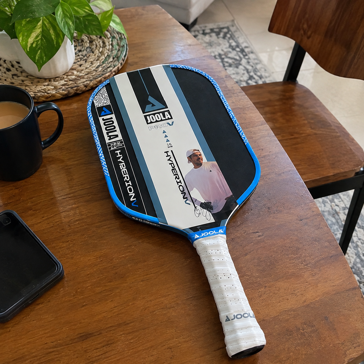 JOOLA Hyperion Pro V 16mm Pickleball Paddle – Ben Johns Signature | Bolt Blue
